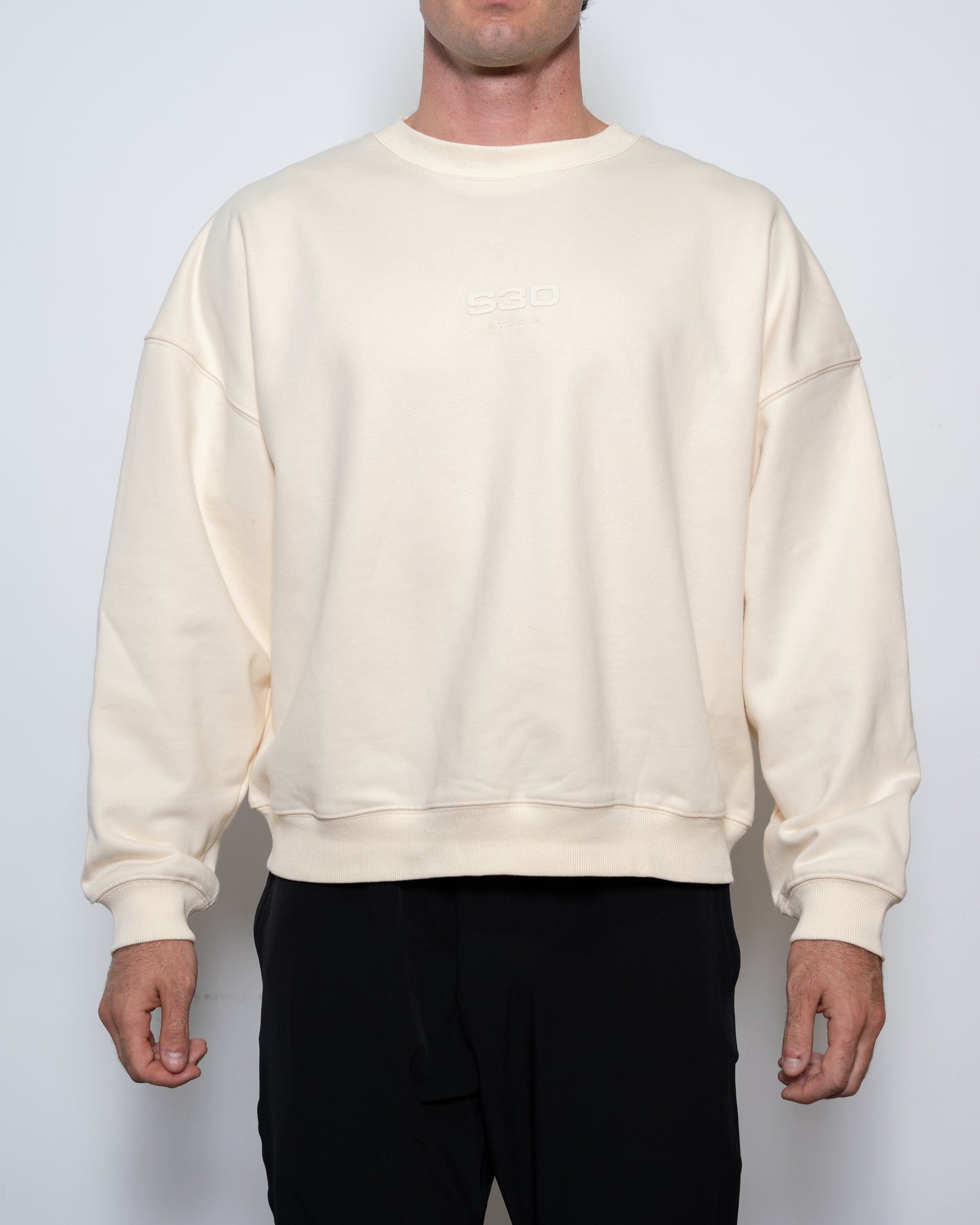 S30 CREAM UNISEX CREWNECK